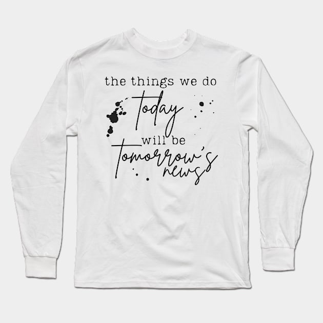 Tomorrow's News - Newsies Musical Long Sleeve T-Shirt by sammimcsporran